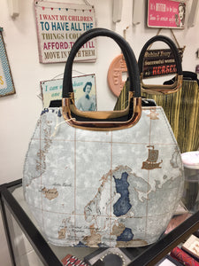 World Map Vintage Tote Bag
