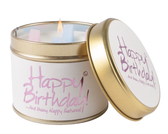 Lily-Flame Happy Birthday Candle
